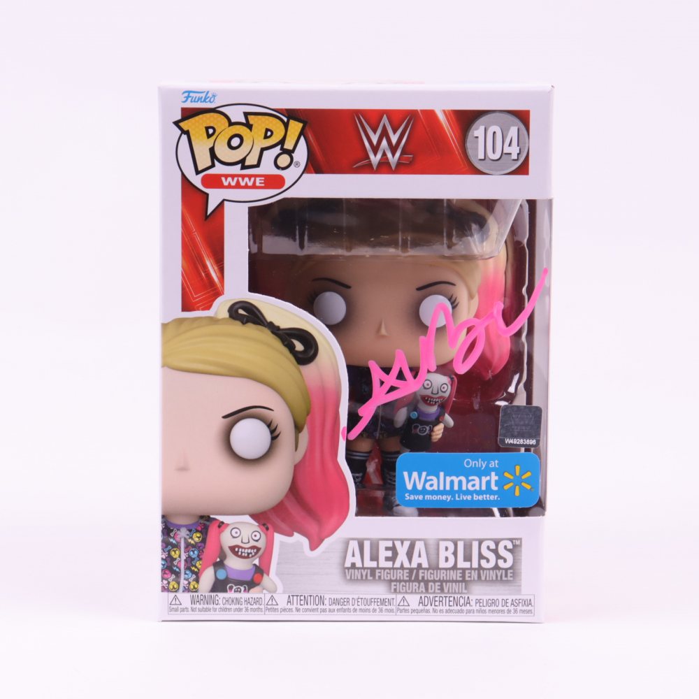 Alexa Bliss Signed WWE 104 Funko Pop! Vinyl Figure (JSA) Pristine