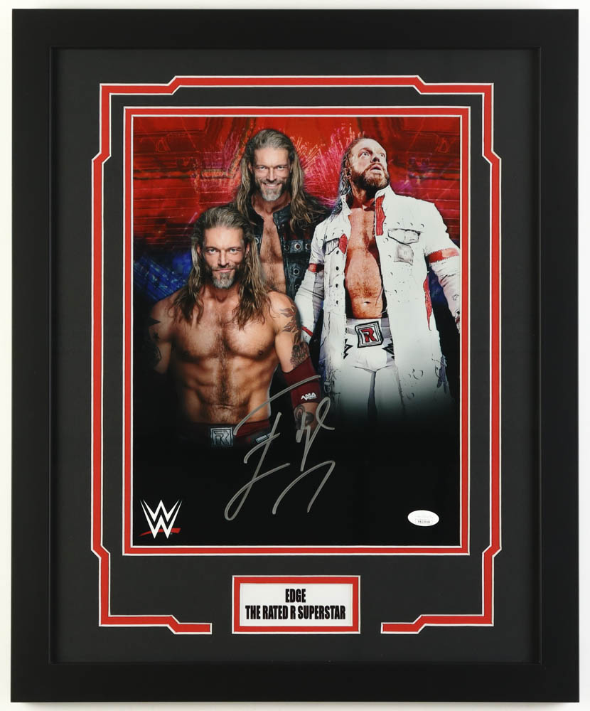 Edge Signed "WWE" Custom Framed Photo Display (JSA) at PristineAuction.com Edge Signed "WWE" Custom Framed Photo Display (JSA) at PristineAuction.com