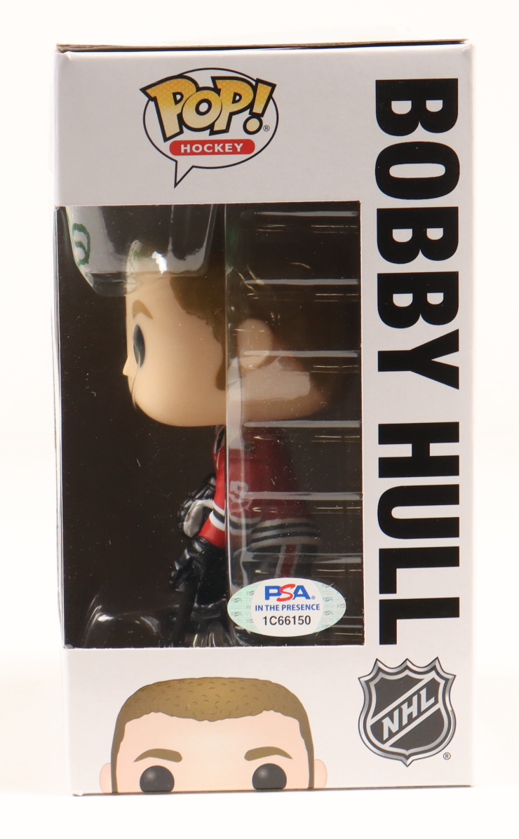 Bobby Hull Signed Blackhawks #66 Funko Pop! Vinyl Figure Inscribed "HOF 1983" (PSA) at PristineAuction.com Bobby Hull Signed Blackhawks #66 Funko Pop! Vinyl Figure Inscribed "HOF 1983" (PSA) at PristineAuction.com
