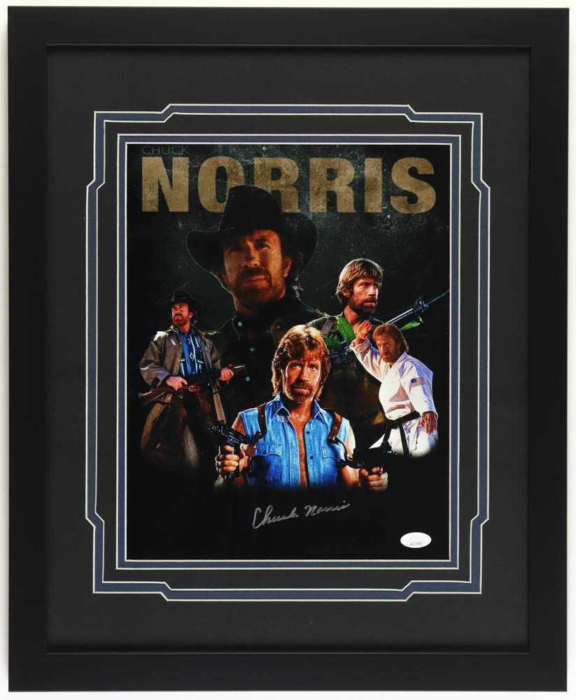 Chuck Norris Signed Custom Framed Photo Display (JSA) at PristineAuction.com Chuck Norris Signed Custom Framed Photo Display (JSA) at PristineAuction.com