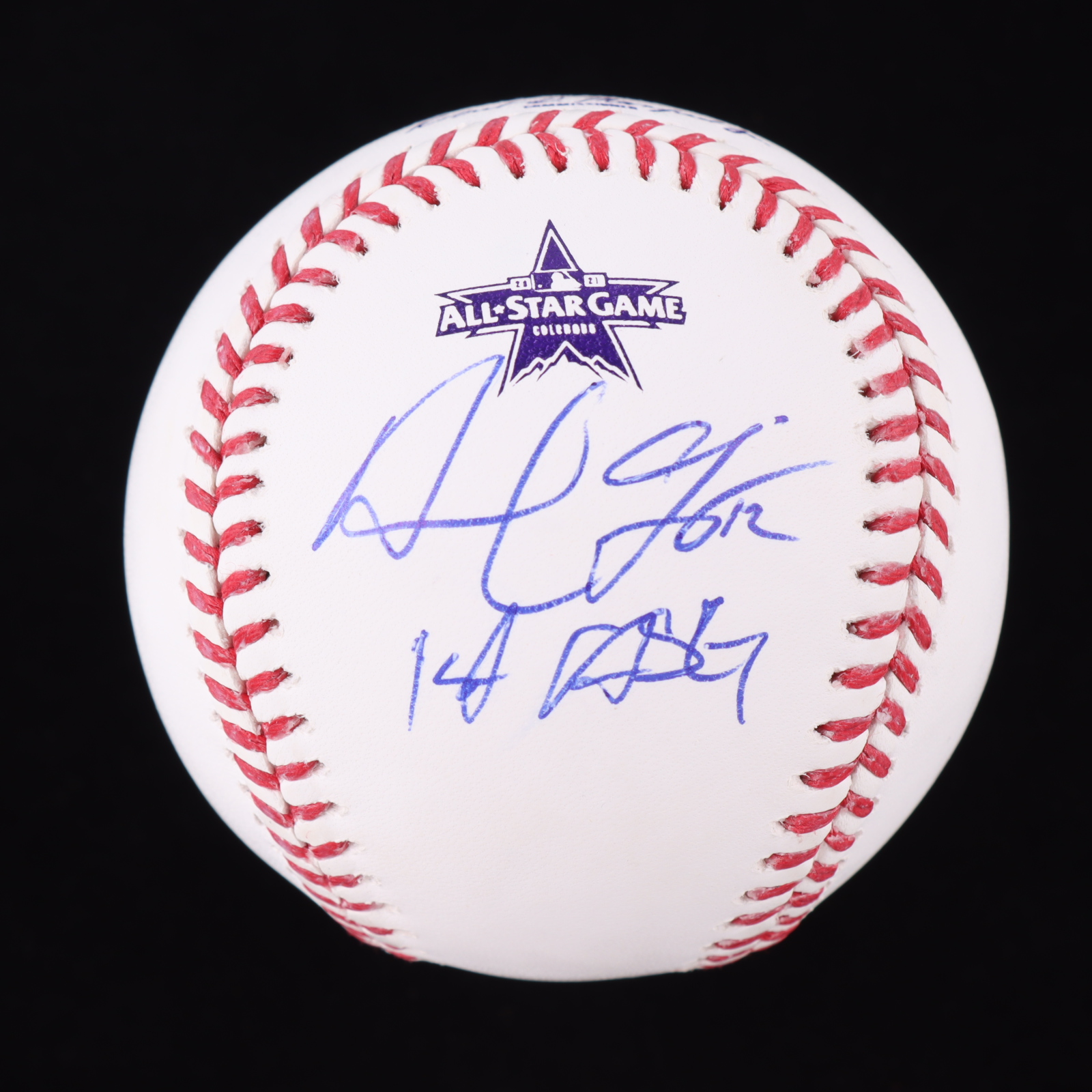 Adam Frazier Signed 2021 All-Star Game Baseball Inscribed "1st ASG" (JSA) at PristineAuction.com Adam Frazier Signed 2021 All-Star Game Baseball Inscribed "1st ASG" (JSA) at PristineAuction.com