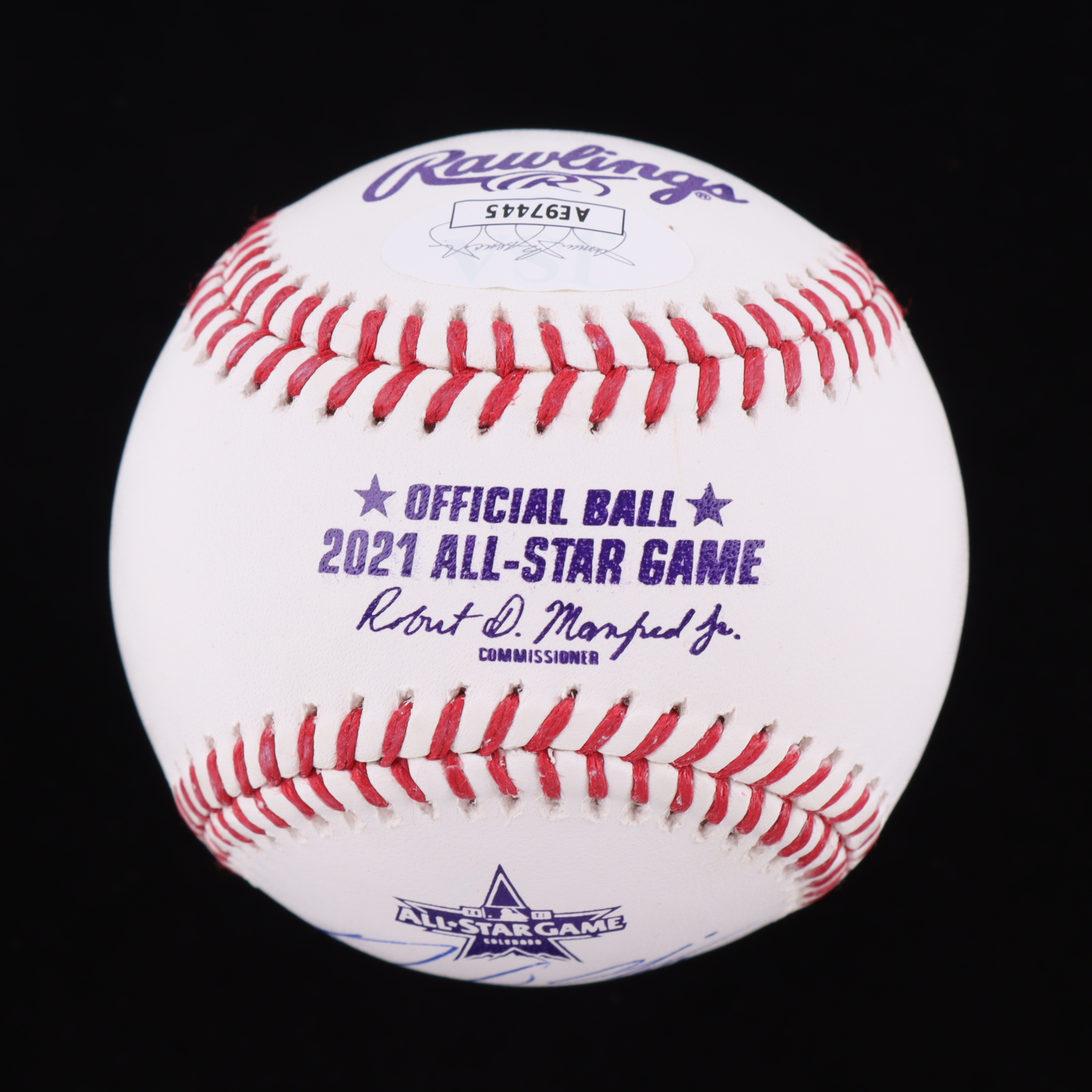 Adam Frazier Signed 2021 All-Star Game Baseball Inscribed "1st ASG" (JSA) at PristineAuction.com Adam Frazier Signed 2021 All-Star Game Baseball Inscribed "1st ASG" (JSA) at PristineAuction.com