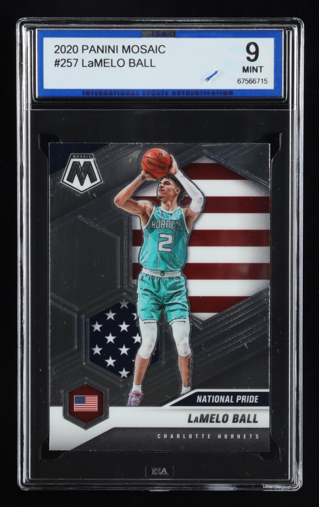 2020-21 Panini Mosaic - LaMelo Ball #5 2020 Panini Mosaic LaMelo Ball #257 Rookie Card GRADED 10 GEM MINT By Prime Graders 2020-21 Panini Mosaic - LaMelo Ball #257 2020-21 Panini Mosaic - LaMelo Ball #5 2020 Panini Mosaic LaMelo Ball #257 Rookie Card GRADED 10 GEM MINT By Prime Graders 2020-21 Panini Mosaic - LaMelo Ball #257