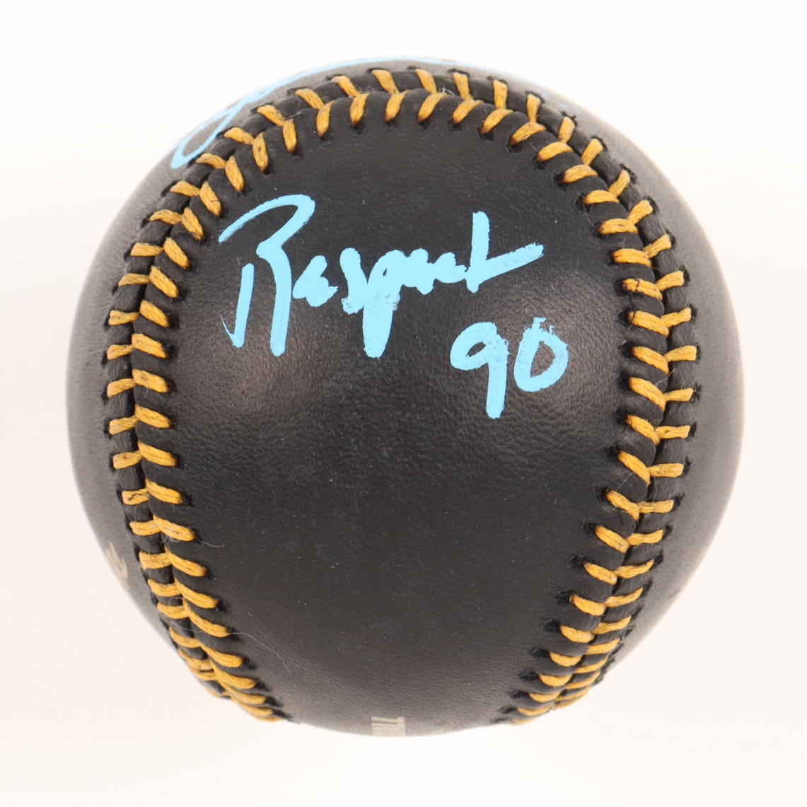 Joe Maddon Signed OML Black Leather Baseball Inscribed "2016 WS Champs" & "Respect 90" (JSA) at PristineAuction.com Joe Maddon Signed OML Black Leather Baseball Inscribed "2016 WS Champs" & "Respect 90" (JSA) at PristineAuction.com
