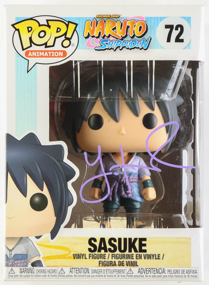 Yuri Lowenthal Signed "Naruto: Shippuden" #72 Sasuke Funko Pop! Vinyl Figure (JSA) at PristineAuction.com Yuri Lowenthal Signed "Naruto: Shippuden" #72 Sasuke Funko Pop! Vinyl Figure (JSA) at PristineAuction.com