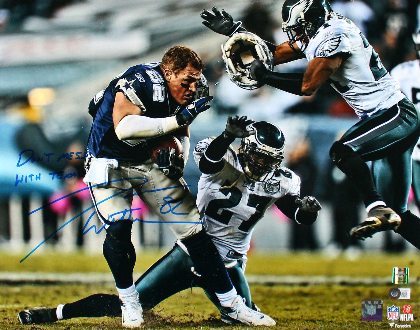 Jason Witten Signed Cowboys 16x20 Photo Inscribed "Don't Mess with Texas" (Beckett & Witten) at PristineAuction.com Jason Witten Signed Cowboys 16x20 Photo Inscribed "Don't Mess with Texas" (Beckett & Witten) at PristineAuction.com