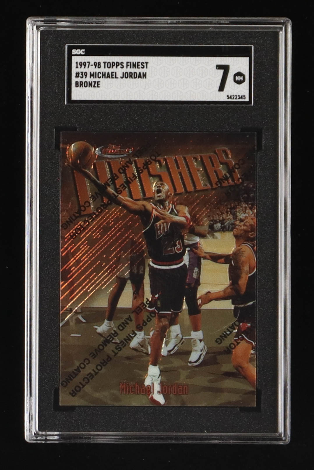 Michael Jordan 1997-98 Finest #39 B (SGC 7) at PristineAuction.com Michael Jordan 1997-98 Finest #39 B (SGC 7) at PristineAuction.com
