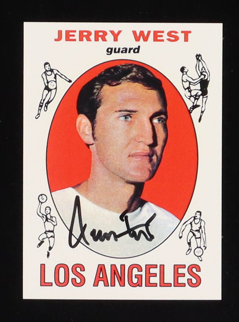 Jerry West Signed 1969-70 Topps #90 Reprint (Beckett) at PristineAuction.com Jerry West Signed 1969-70 Topps #90 Reprint (Beckett) at PristineAuction.com