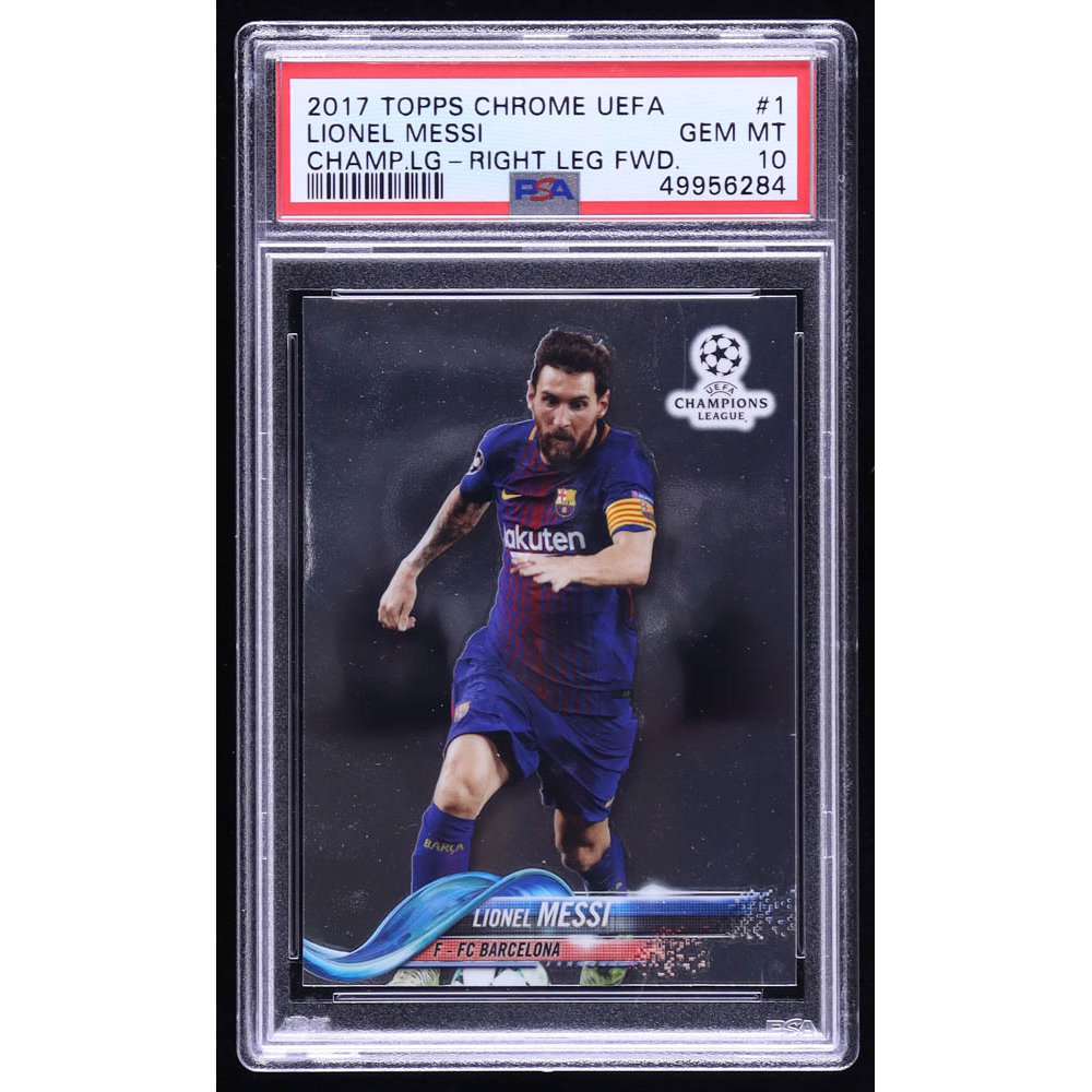 世界399枚限定！Topps Chrome LIONEL MESSI メッシ Lionel Messi 2022 Topps Chrome UEFA Club Competitions #1 Neon