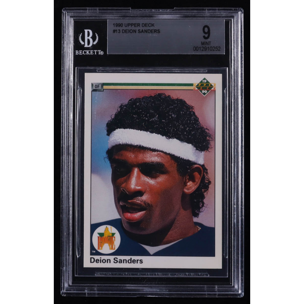 Deion Sanders 1990 Upper Deck 13 RC (BGS 9) Pristine Auction