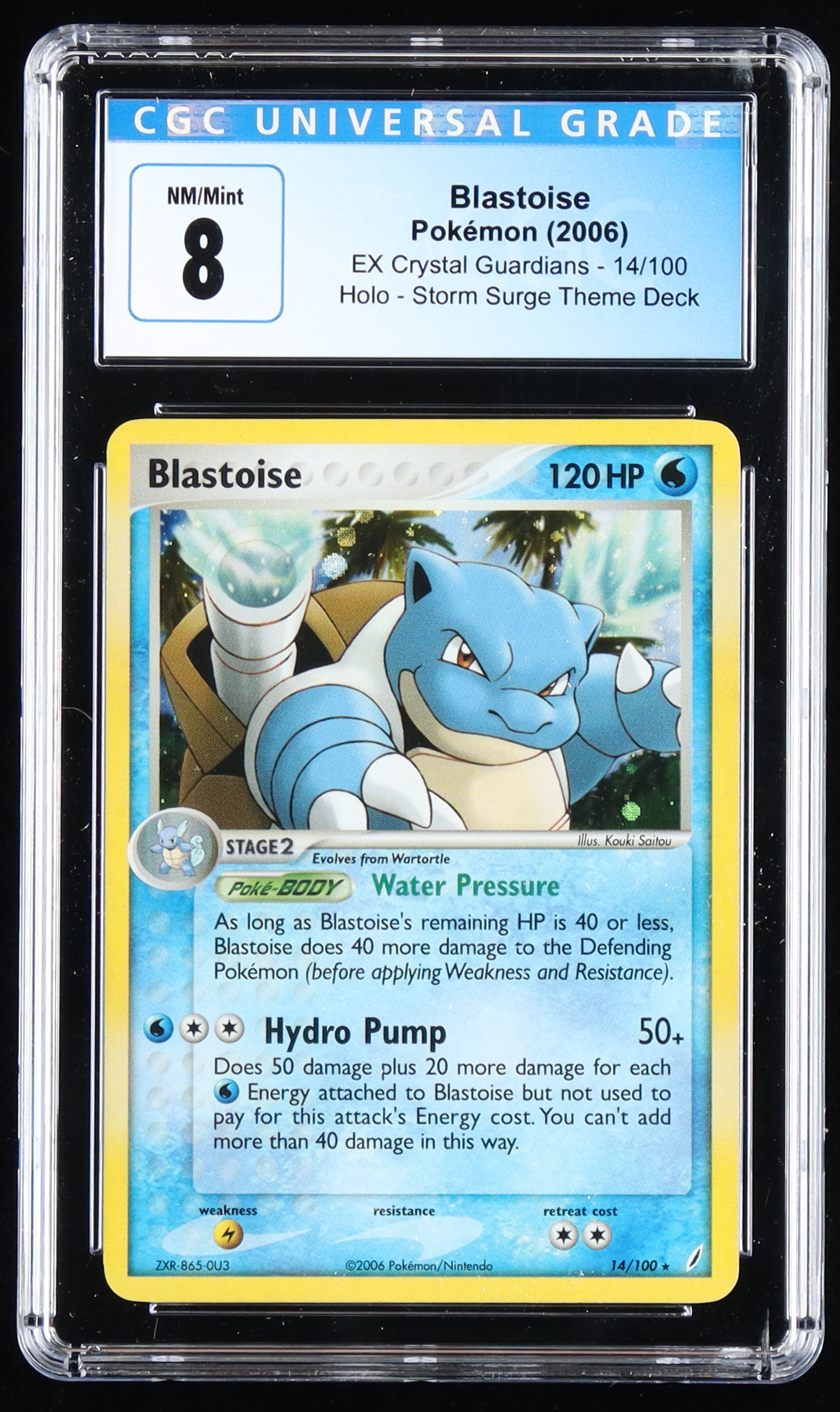 Blastoise 2006 Pokemon EX Crystal Guardians #14 Holo (CGC 8) at PristineAuction.com Blastoise 2006 Pokemon EX Crystal Guardians #14 Holo (CGC 8) at PristineAuction.com