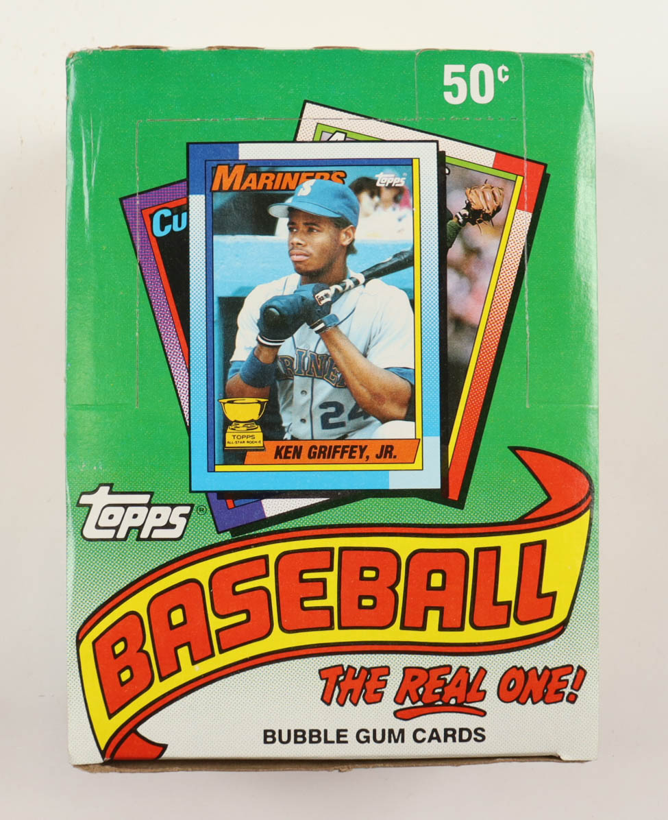 1990 Topps "The Real One" Bubble Gum Baseball Cards Box with (36) Packs at PristineAuction.com 1990 Topps "The Real One" Bubble Gum Baseball Cards Box with (36) Packs at PristineAuction.com