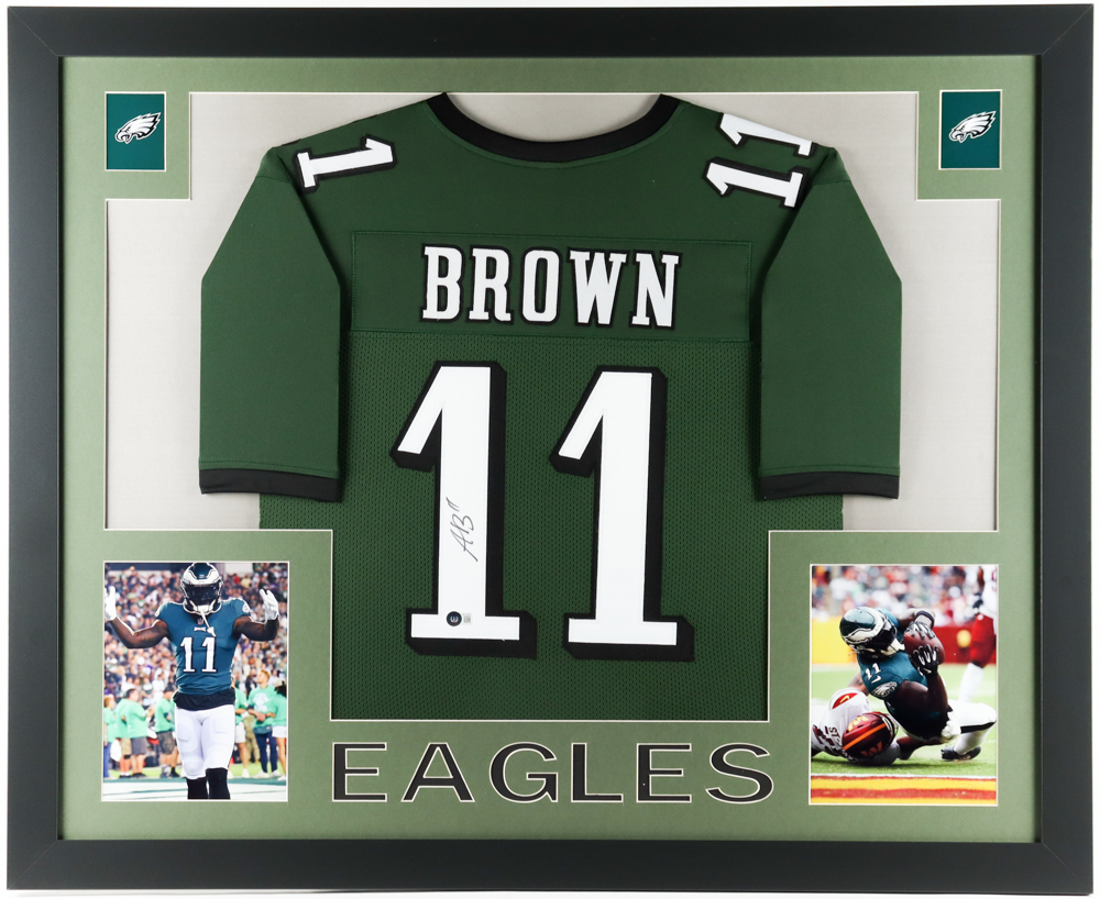 A. J. Brown Signed Custom Framed Jersey Display (Beckett) at PristineAuction.com A. J. Brown Signed Custom Framed Jersey Display (Beckett) at PristineAuction.com