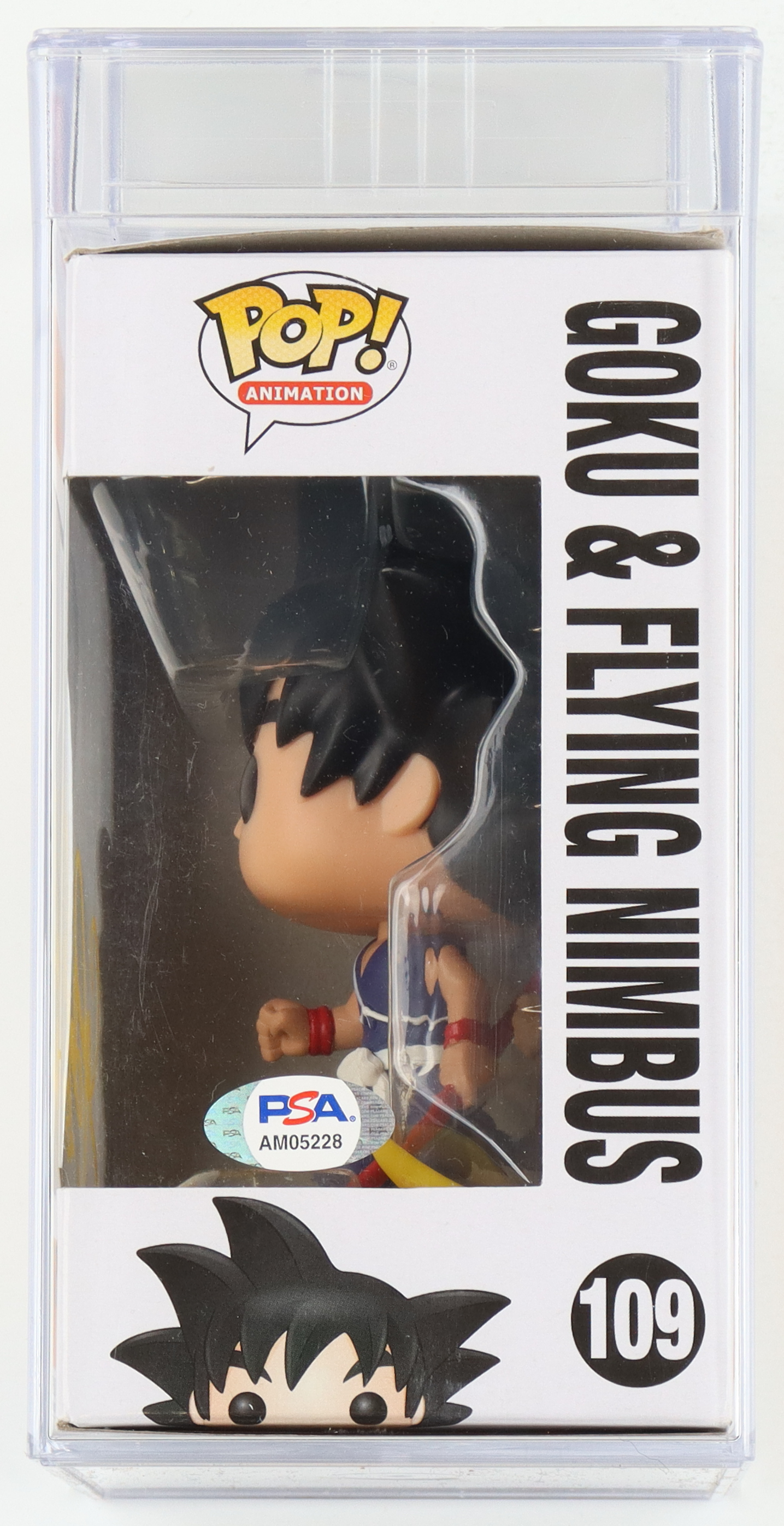 Sean Schemmel Signed "Dragon Ball" #109 Goku Funko Pop! Vinyl Figure Inscribed "Goku" (PSA) at PristineAuction.com Sean Schemmel Signed "Dragon Ball" #109 Goku Funko Pop! Vinyl Figure Inscribed "Goku" (PSA) at PristineAuction.com
