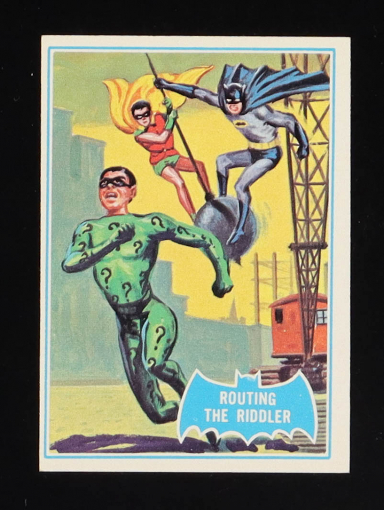 Routing the Riddler 1966 Batman B Series Blue Bat #22B | Pristine Auction