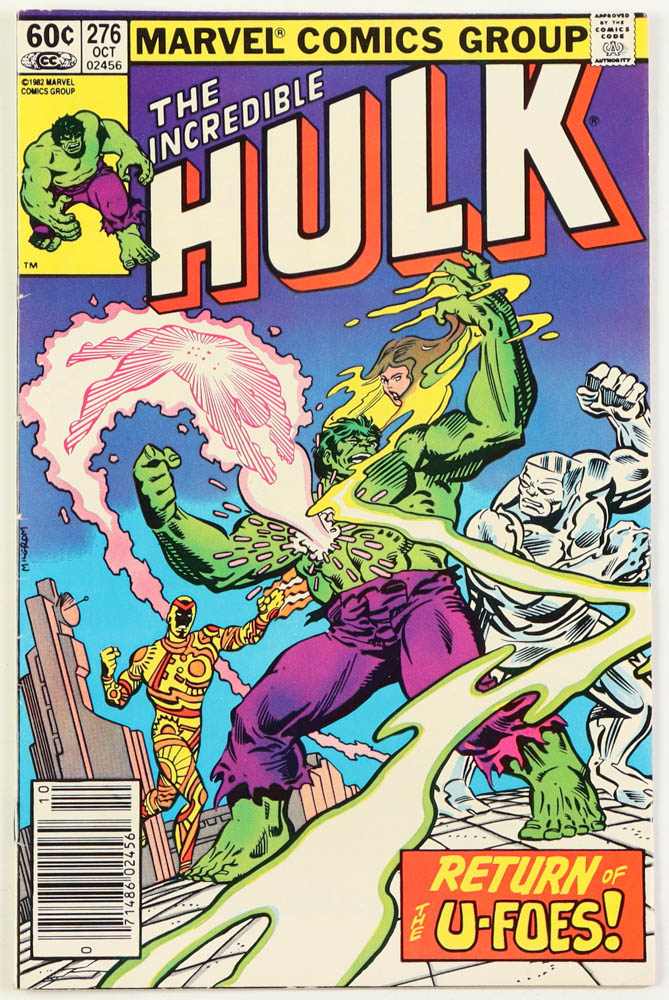 1982 "The Incredible Hulk" Issue #276 Marvel Comic Book at PristineAuction.com 1982 "The Incredible Hulk" Issue #276 Marvel Comic Book at PristineAuction.com