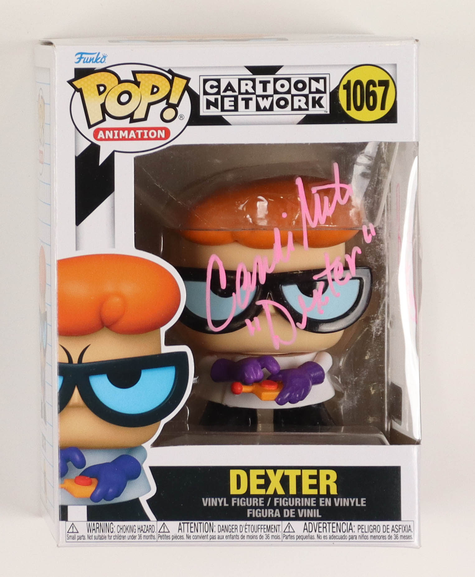 Candi Milo Signed "Dexter's Laboratory" #1067 Dexter Funko Pop! Animation Vinyl Figure Inscribed "Dexter" with Hand-Drawn Sketch (PA) at PristineAuction.com Candi Milo Signed "Dexter's Laboratory" #1067 Dexter Funko Pop! Animation Vinyl Figure Inscribed "Dexter" with Hand-Drawn Sketch (PA) at PristineAuction.com