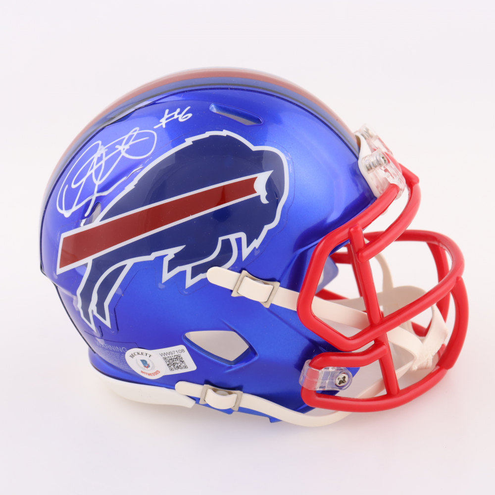 Isaiah McKenzie Signed Bills Flash Alternate Speed Mini Helmet (Beckett