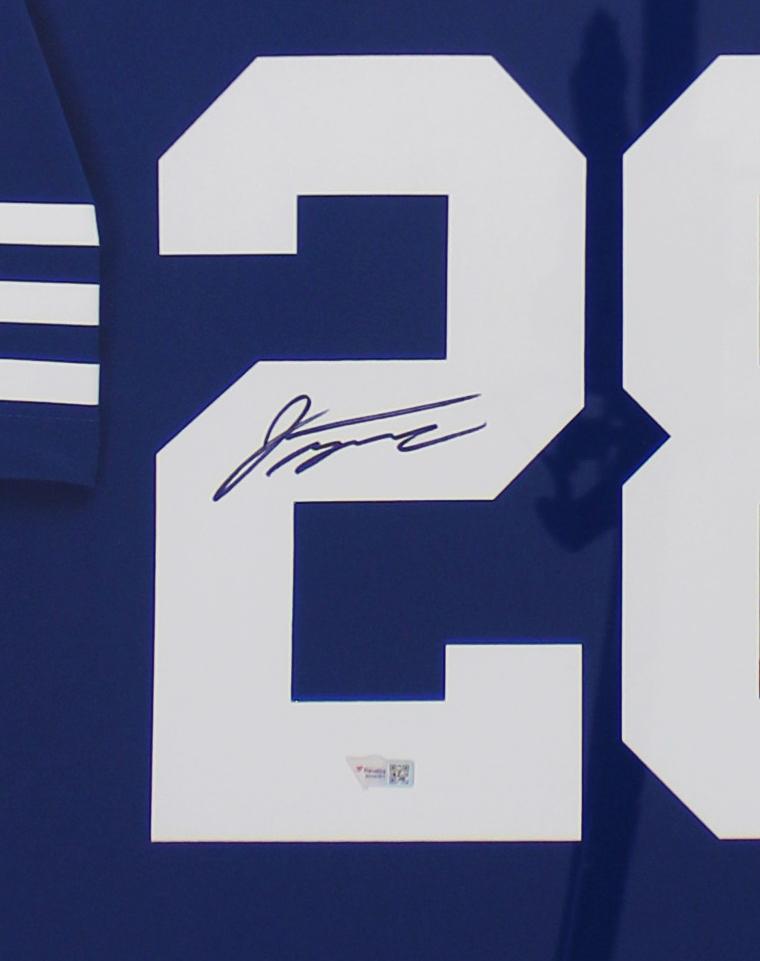 Jonathan Taylor Signed Colts Custom Framed LED Jersey Display (Fanatics) at PristineAuction.com Jonathan Taylor Signed Colts Custom Framed LED Jersey Display (Fanatics) at PristineAuction.com