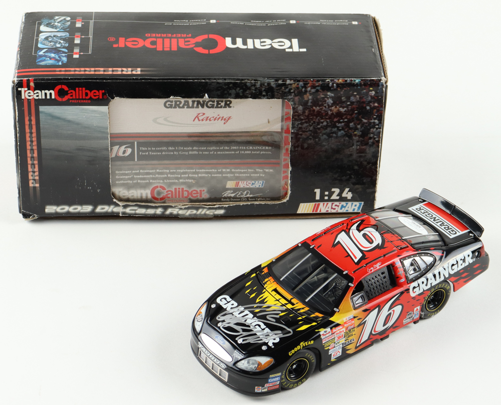 Greg Biffle Signed LE #16 Grainger 2003 Taurus 1:24 Diecast Car (JSA) at PristineAuction.com Greg Biffle Signed LE #16 Grainger 2003 Taurus 1:24 Diecast Car (JSA) at PristineAuction.com