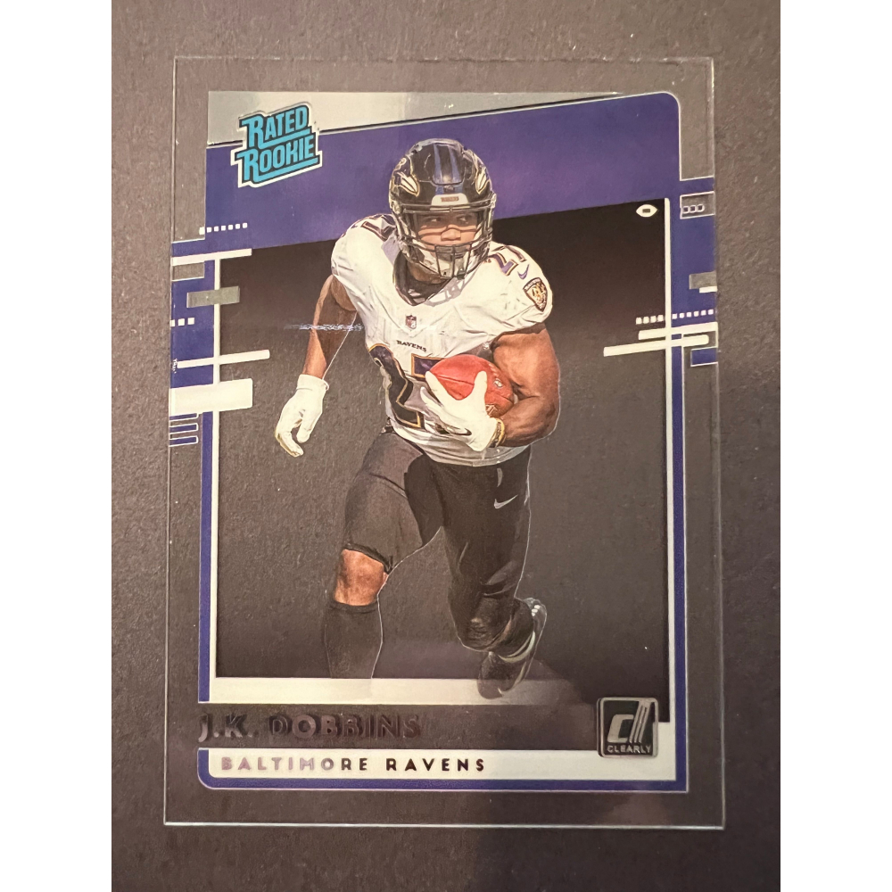 J.K. Dobbins 2020 Donruss Clearly Rated Rookies 12 RC Pristine Auction