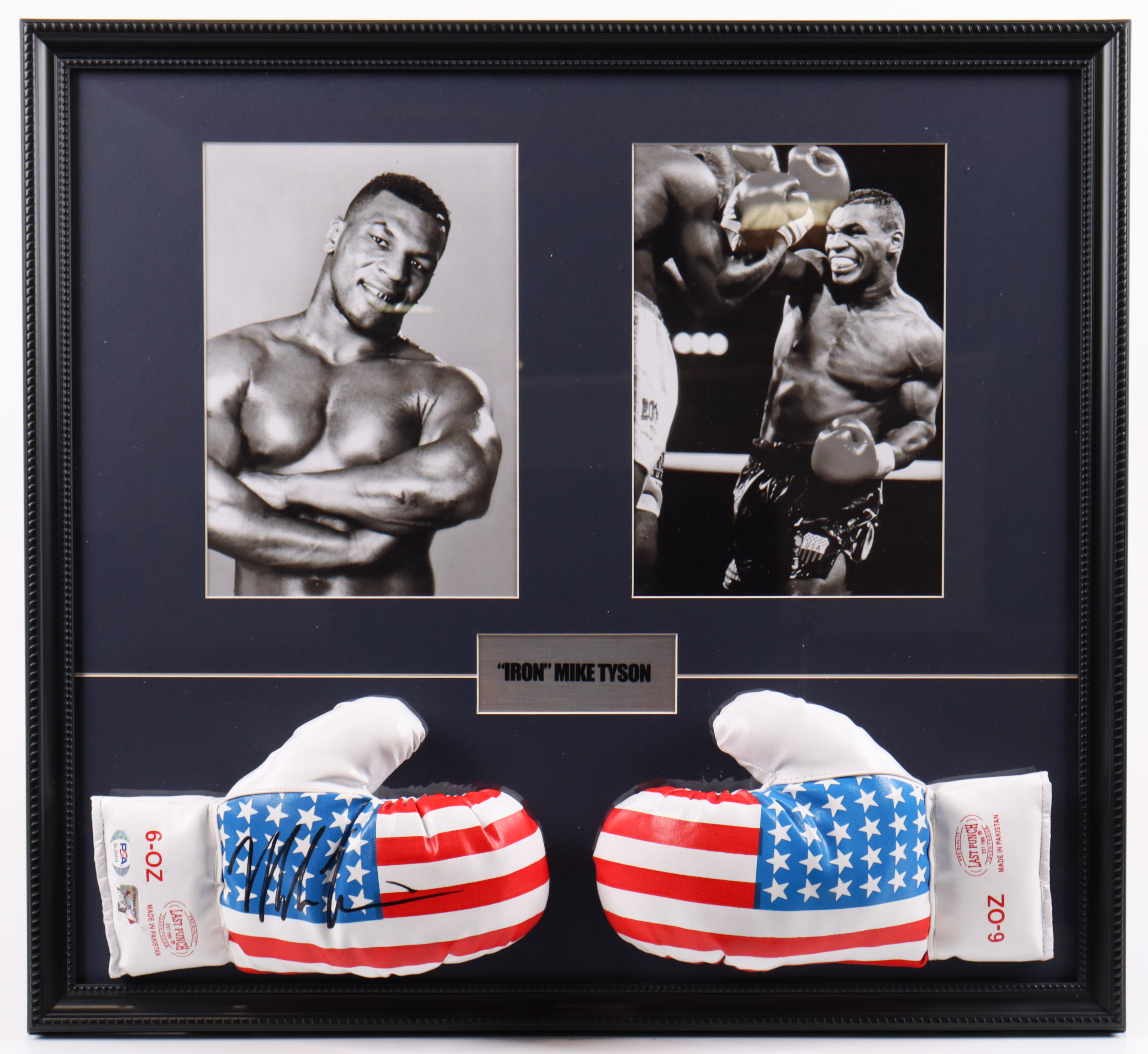Mike Tyson Signed Custom Framed USA Boxing Gloves Display (PSA & Tyson ...