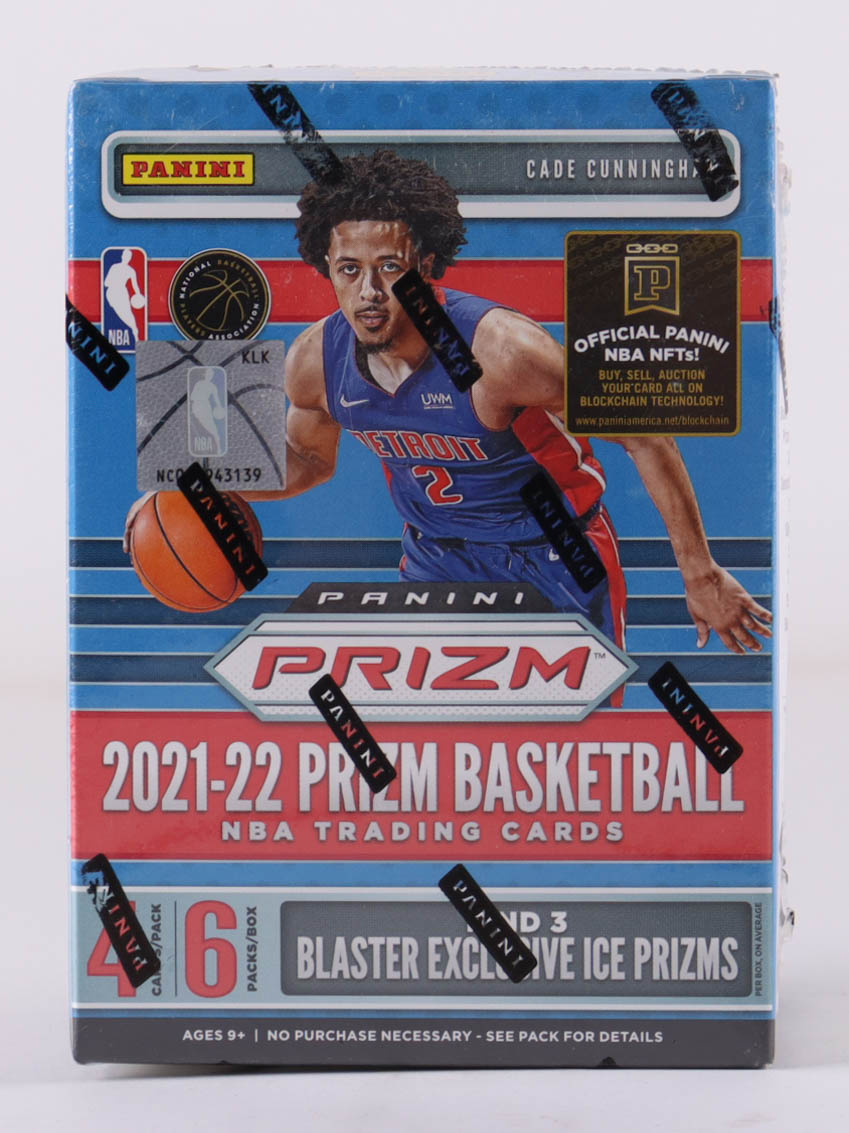 2021-22 Panini Prizm Basketball Blaster Box with (6) Packs at PristineAuction.com 2021-22 Panini Prizm Basketball Blaster Box with (6) Packs at PristineAuction.com