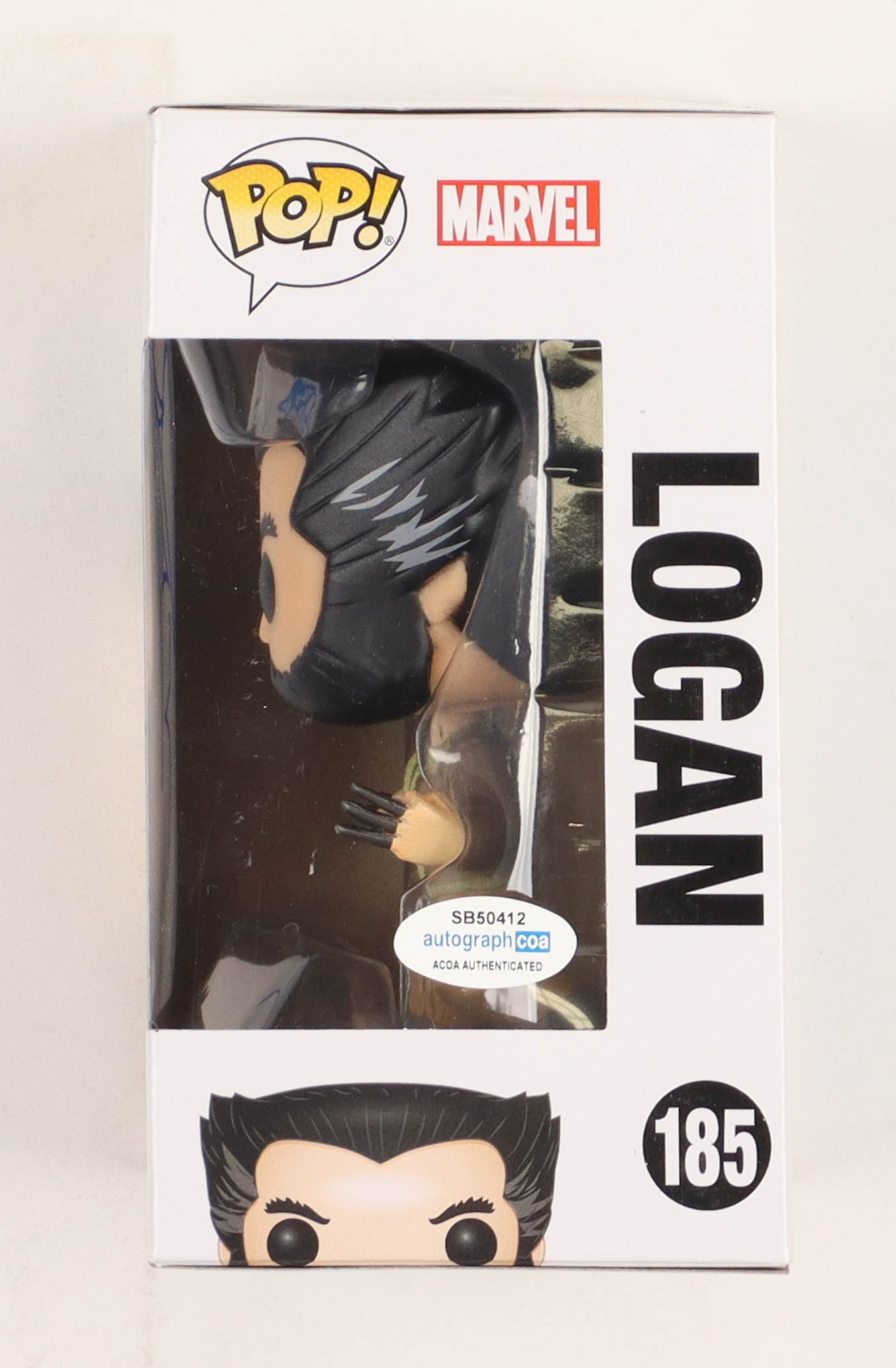Hugh Jackman Signed "X-Men" #185 Logan Funko Pop! Vinyl Figure (AutographCOA) at PristineAuction.com Hugh Jackman Signed "X-Men" #185 Logan Funko Pop! Vinyl Figure (AutographCOA) at PristineAuction.com