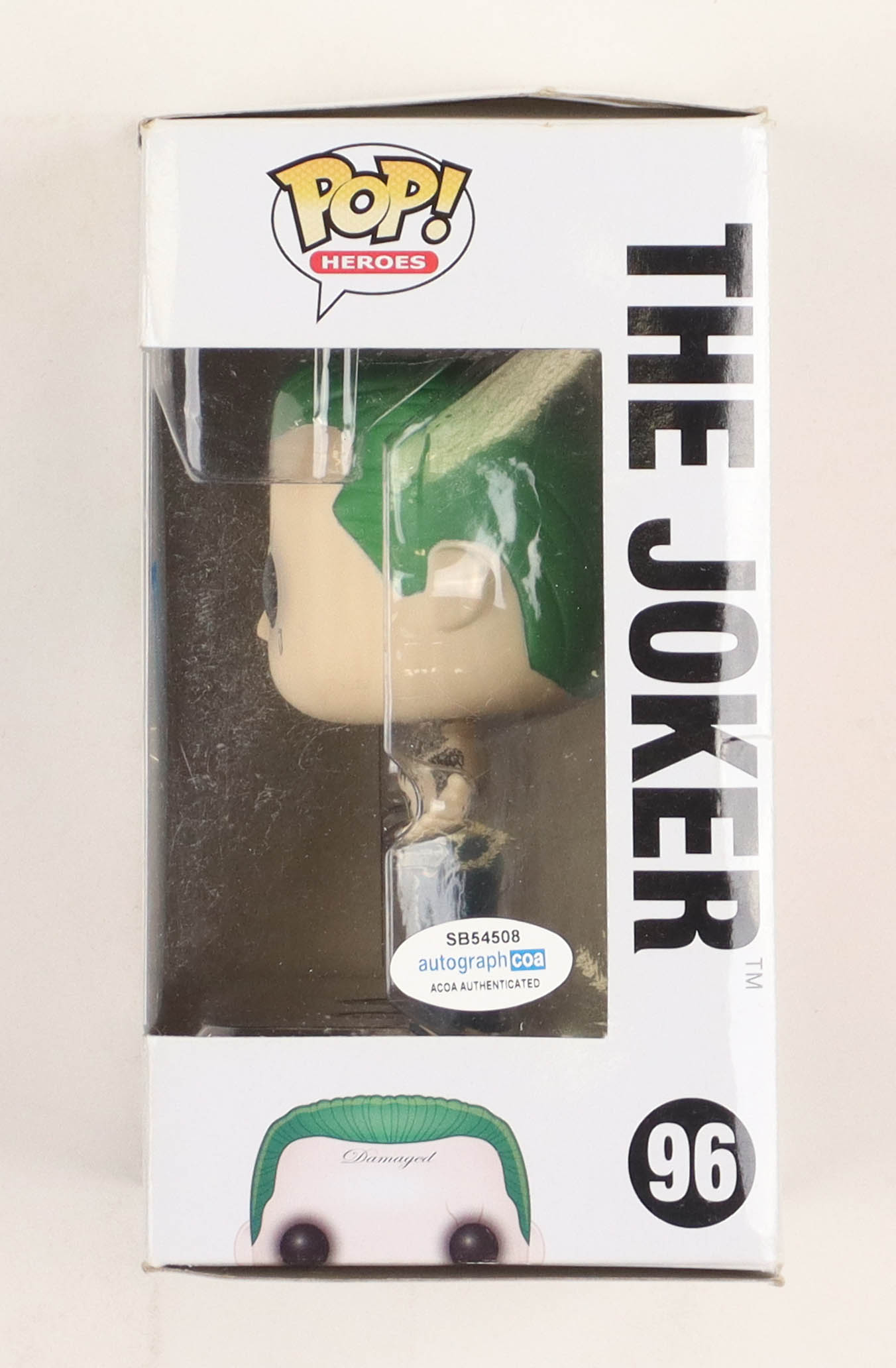 Jared Leto Signed "Suicide Squad" #96 The Joker Funko Pop! Vinyl Figure (AutographCOA) at PristineAuction.com Jared Leto Signed "Suicide Squad" #96 The Joker Funko Pop! Vinyl Figure (AutographCOA) at PristineAuction.com