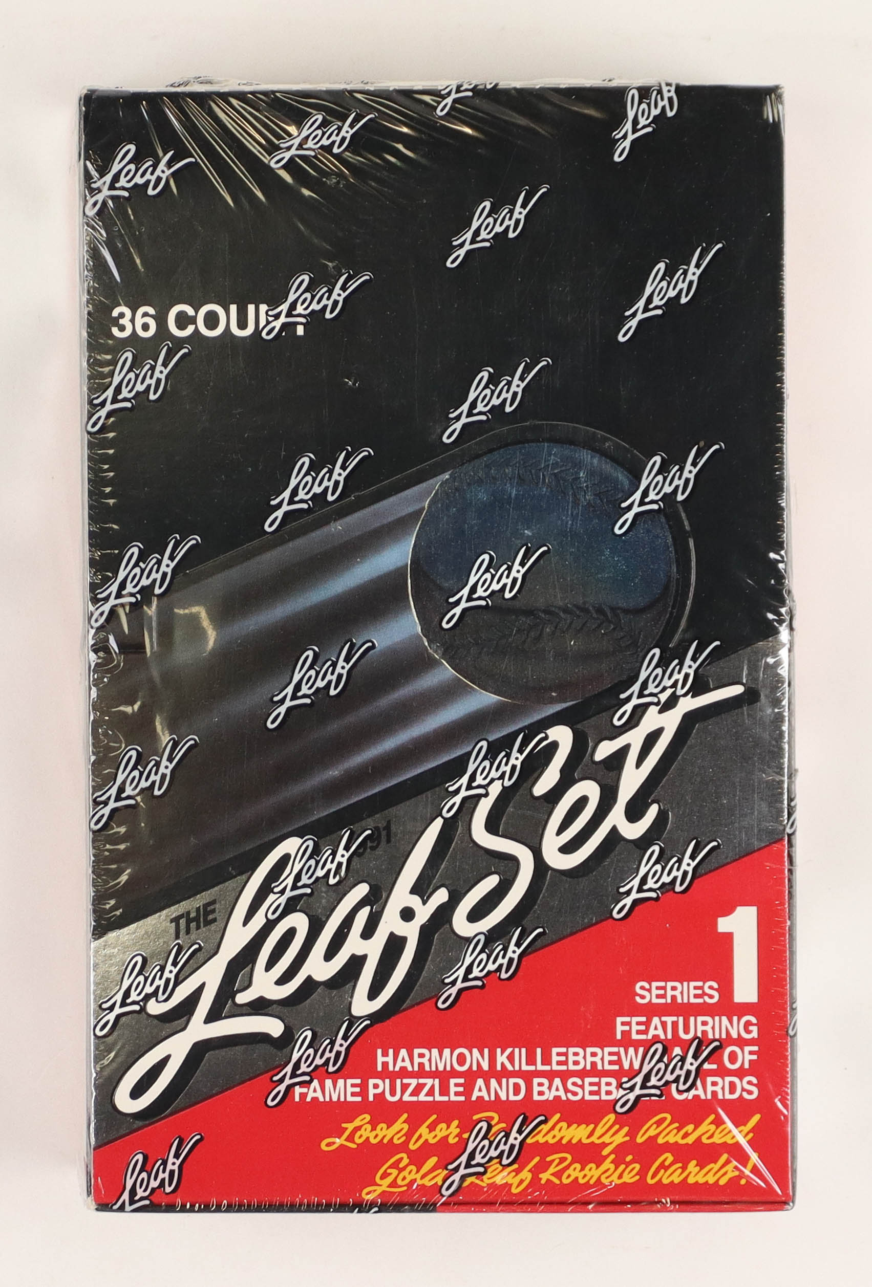 1991 Leaf Series 1 Baseball Box with (36) Packs at PristineAuction.com 1991 Leaf Series 1 Baseball Box with (36) Packs at PristineAuction.com