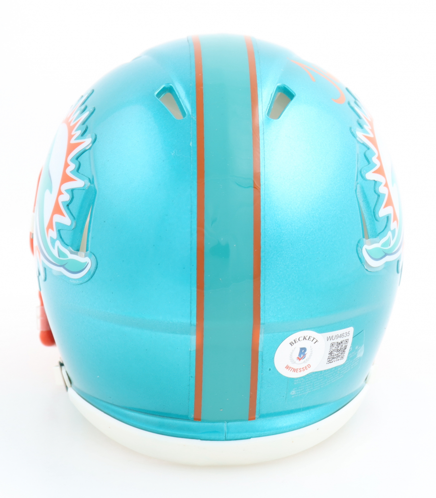 Tyreek Hill Signed Dolphins Flash Alternate Speed Mini Helmet (Beckett