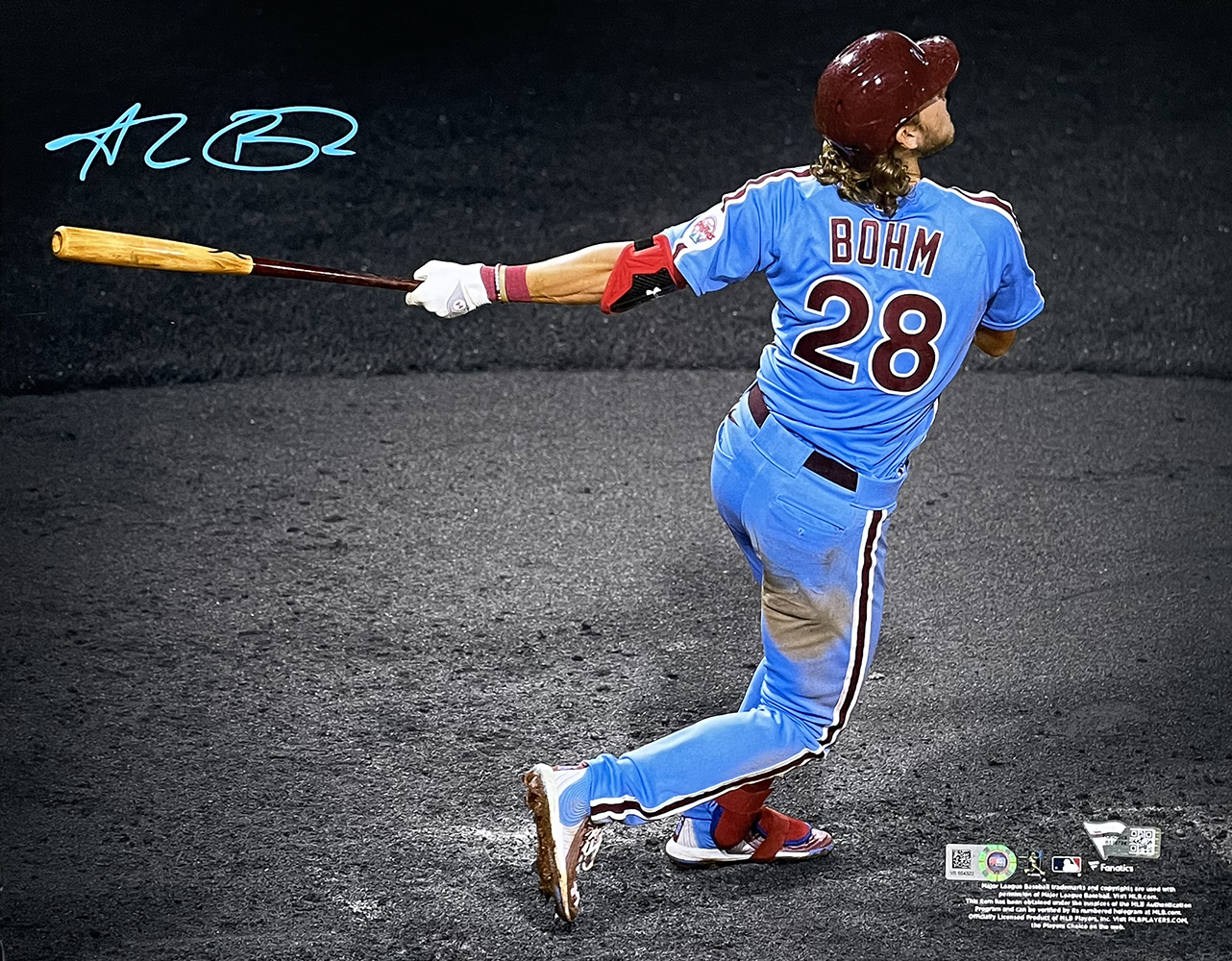 Alec Bohm Signed Phillies 11x14 Photo (MLB & Fanatics) at PristineAuction.com Alec Bohm Signed Phillies 11x14 Photo (MLB & Fanatics) at PristineAuction.com