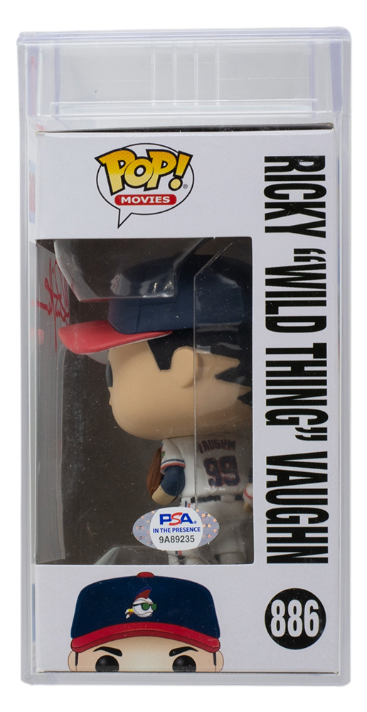 Charlie Sheen Signed "Major League" #886 Ricky 'Wild Thing' Vaughn Funko Pop! Vinyl Figure (PSA) at PristineAuction.com Charlie Sheen Signed "Major League" #886 Ricky 'Wild Thing' Vaughn Funko Pop! Vinyl Figure (PSA) at PristineAuction.com