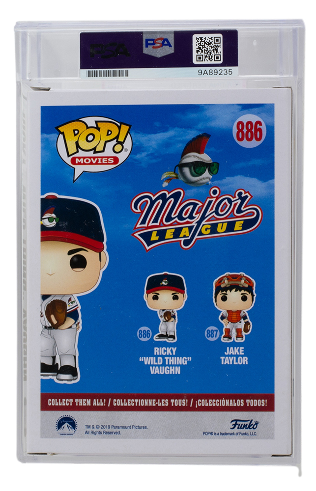 Charlie Sheen Signed "Major League" #886 Ricky 'Wild Thing' Vaughn Funko Pop! Vinyl Figure (PSA) at PristineAuction.com Charlie Sheen Signed "Major League" #886 Ricky 'Wild Thing' Vaughn Funko Pop! Vinyl Figure (PSA) at PristineAuction.com