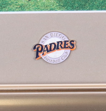 Trevor Hoffman Signed Padres Custom Framed Photo with Metal Padres Emblem (PSA) at PristineAuction.com Trevor Hoffman Signed Padres Custom Framed Photo with Metal Padres Emblem (PSA) at PristineAuction.com