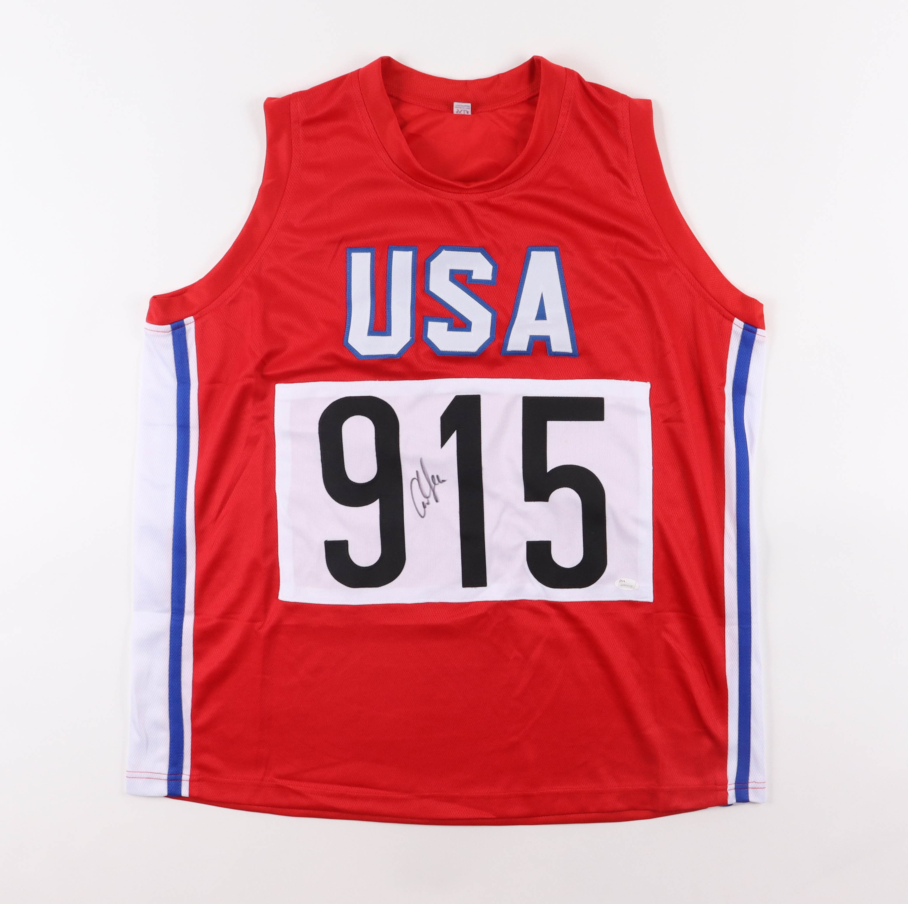 Carl Lewis Signed Jersey (OKAuthentics) at PristineAuction.com Carl Lewis Signed Jersey (OKAuthentics) at PristineAuction.com