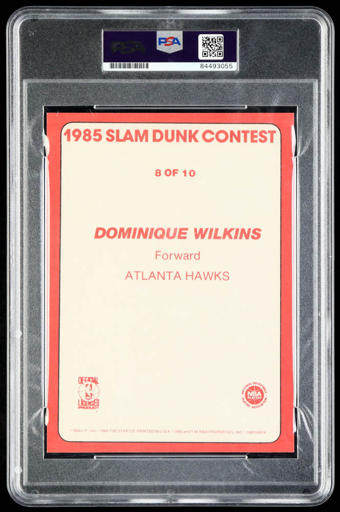 Dominique Wilkins Signed 1985 Star Slam Dunk Supers 5x7 #8 (PSA) at PristineAuction.com Dominique Wilkins Signed 1985 Star Slam Dunk Supers 5x7 #8 (PSA) at PristineAuction.com