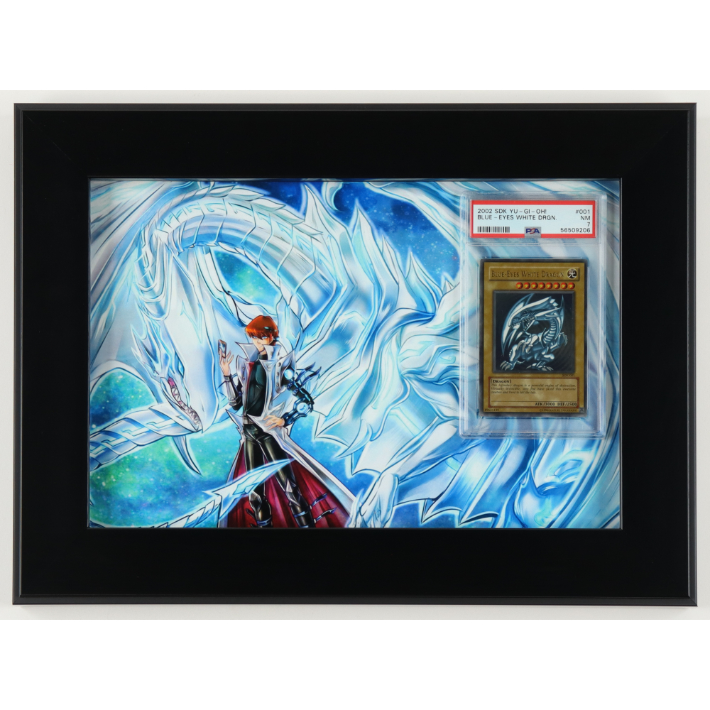 BlueEyes White Dragon Custom Framed YuGiOh 2002 Starter Deck Kaiba