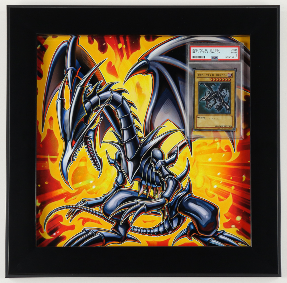 Red Eyes Black Dragon Custom Framed YuGiOh 2003 Starter Deck Joey 1