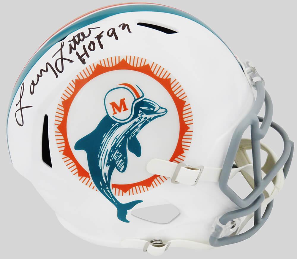 Larry Little Signed Dolphins Full-Size Speed Helmet Inscribed "HOF 93" (Schwartz) at PristineAuction.com Larry Little Signed Dolphins Full-Size Speed Helmet Inscribed "HOF 93" (Schwartz) at PristineAuction.com