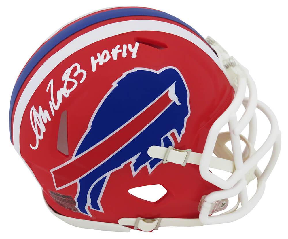 Andre Reed Signed Bills Speed Mini Helmet Inscribed "HOF 14" (Schwartz) at PristineAuction.com Andre Reed Signed Bills Speed Mini Helmet Inscribed "HOF 14" (Schwartz) at PristineAuction.com