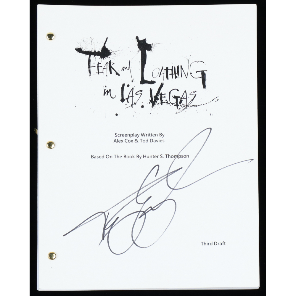 Terry Gilliam Signed "Fear And Loathing In Las Vegas" Movie Script