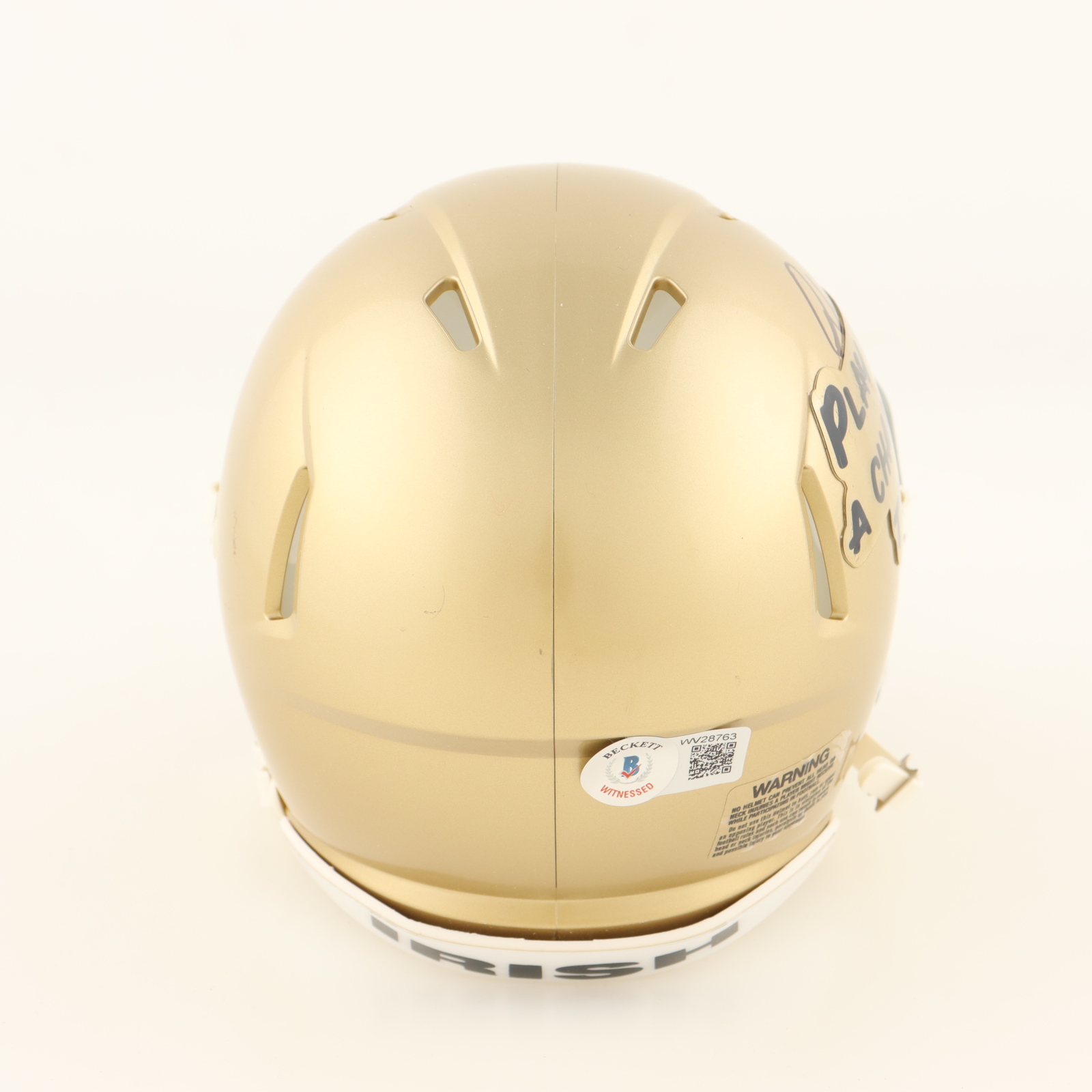 Quenton Nelson Signed Notre Dame Fighting Irish Speed Mini Helmet (Beckett) at PristineAuction.com Quenton Nelson Signed Notre Dame Fighting Irish Speed Mini Helmet (Beckett) at PristineAuction.com