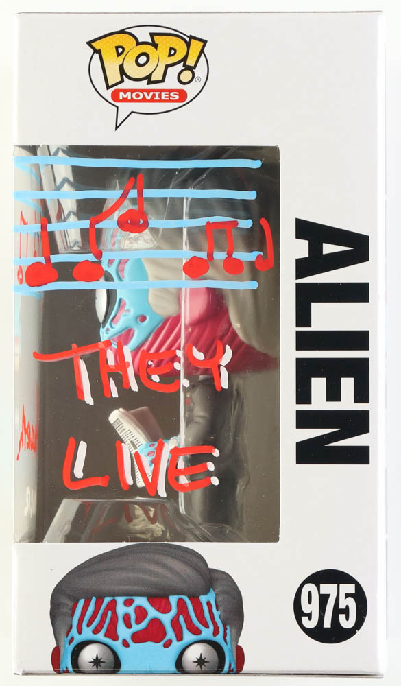 Alan Howarth Signed "They Live" #975 Alien Funko Pop! Vinyl Figure Inscribed "Composer" & "They Live" with Hand-Drawn Sketch (AutographCOA) at PristineAuction.com Alan Howarth Signed "They Live" #975 Alien Funko Pop! Vinyl Figure Inscribed "Composer" & "They Live" with Hand-Drawn Sketch (AutographCOA) at PristineAuction.com