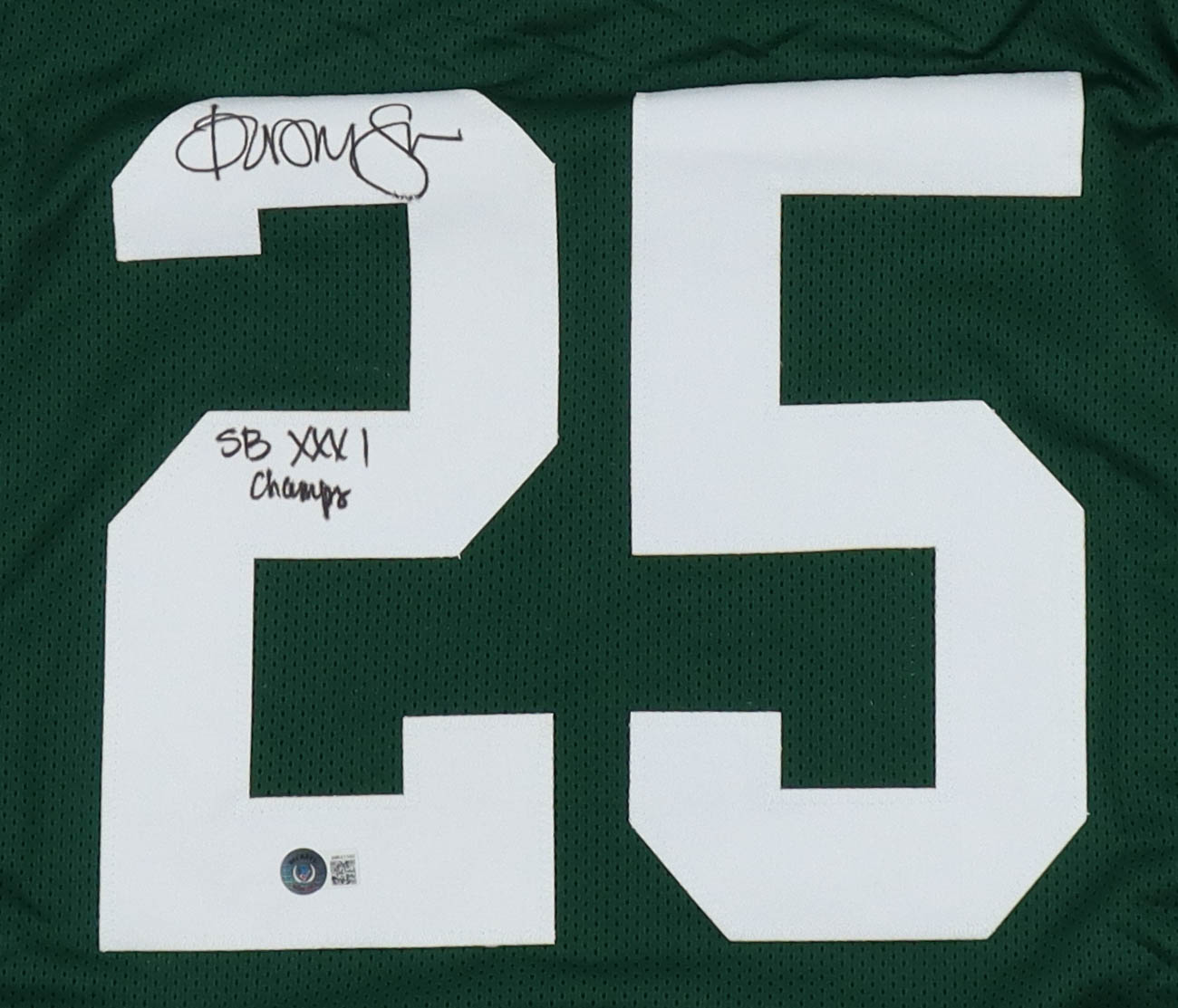 Dorsey Levens Signed Jersey Inscribed "SB XXXI Champs" (Beckett) at PristineAuction.com Dorsey Levens Signed Jersey Inscribed "SB XXXI Champs" (Beckett) at PristineAuction.com