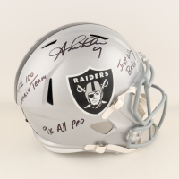 Shane Lechler Signed Raiders Full-Size Speed Helmet inscribed "NFL 100. Anniv Team", "9X All Pro" & "Just Win Baby!" (Beckett) at PristineAuction.com