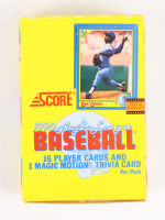 1990 Score Baseball Wax Box with (36) Packs at PristineAuction.com