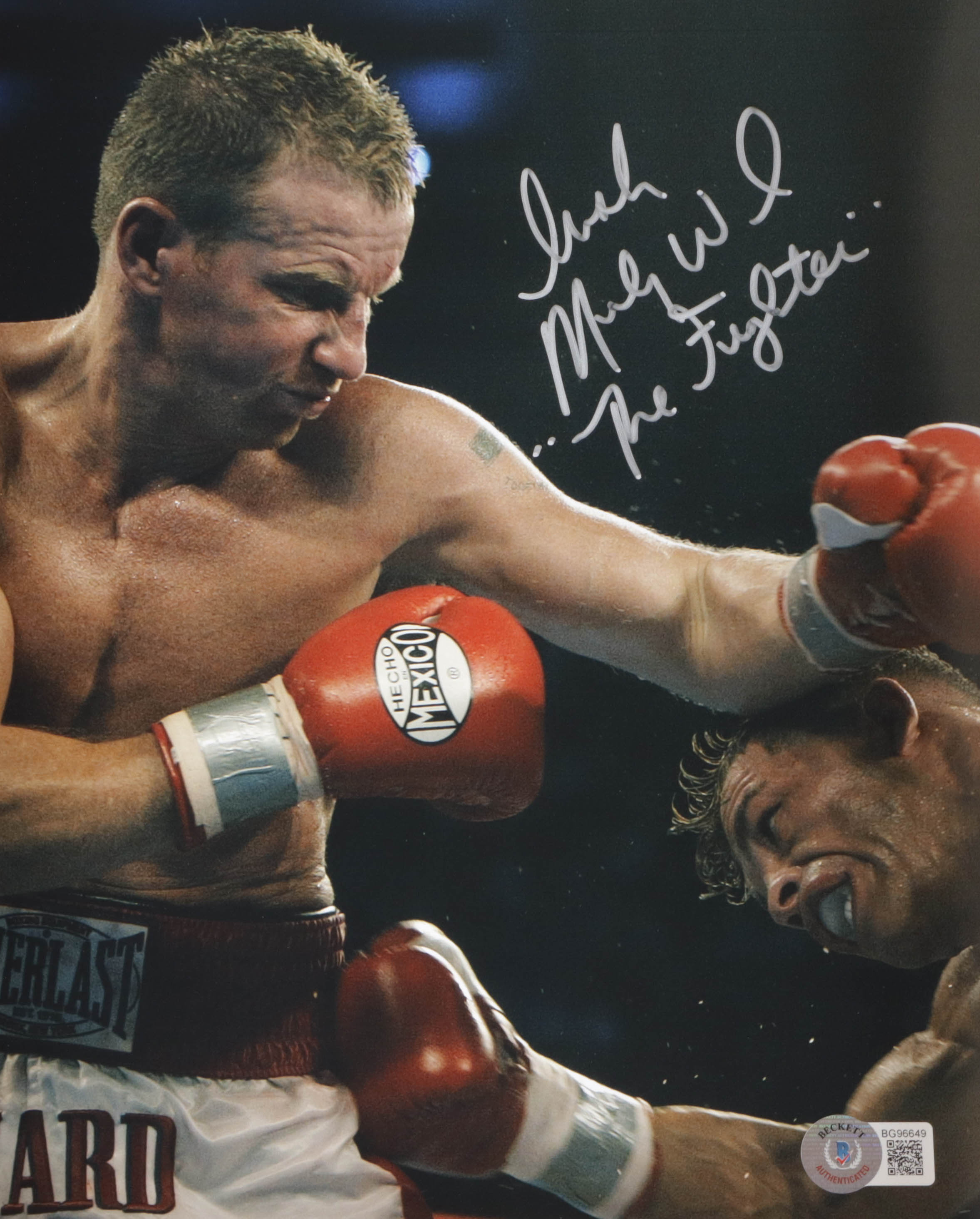 "Irish" Micky Ward Signed 8x10 Photo Inscribed "The Fighter" (Beckett) at PristineAuction.com "Irish" Micky Ward Signed 8x10 Photo Inscribed "The Fighter" (Beckett) at PristineAuction.com
