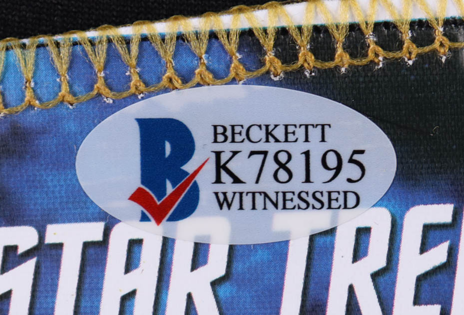 William Shatner Signed Prop Replica Uniform Shirt Inscribed "Capt. Kirk" (Beckett) at PristineAuction.com William Shatner Signed Prop Replica Uniform Shirt Inscribed "Capt. Kirk" (Beckett) at PristineAuction.com