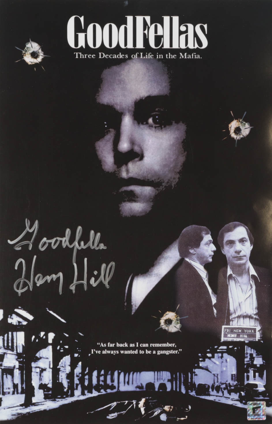 Henry Hill Signed "Goodfellas" 11x17 Photo Inscribed "Goodfella" (Hill) at PristineAuction.com Henry Hill Signed "Goodfellas" 11x17 Photo Inscribed "Goodfella" (Hill) at PristineAuction.com